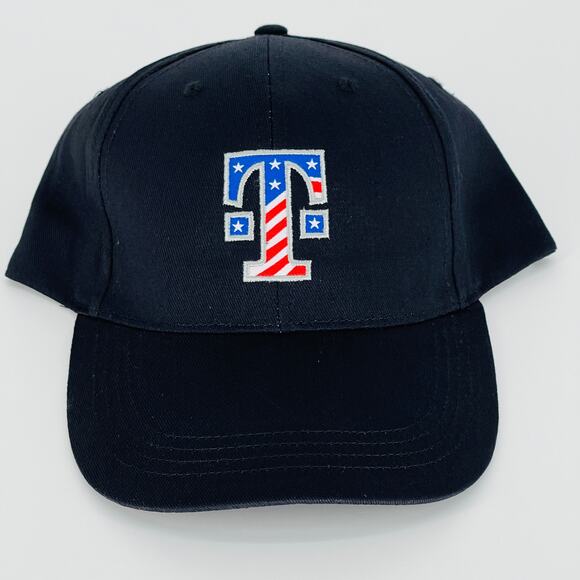 T-Mobile Black Baseball Cap / Hat with Americana "T" Logo and grey camo peak NWT - Picture 7 of 13